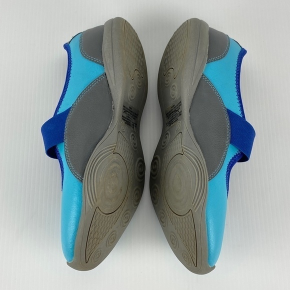 Curves for Women Sz 8 Walking Athletic Toning Blue Mary Janes Shoes - Picture 4 of 10